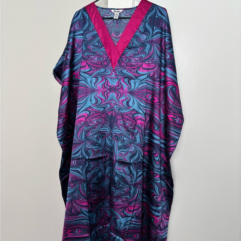 Pink & Blue Caftan Dress
